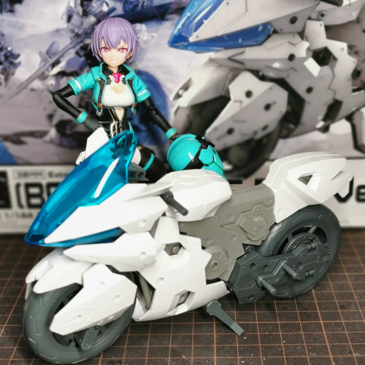 G*n様 30MS　ライディラ＆エグザビークル　塗装完成品 ライディラが出来たので、せっかくなら…と エグザビークル もパチ組み