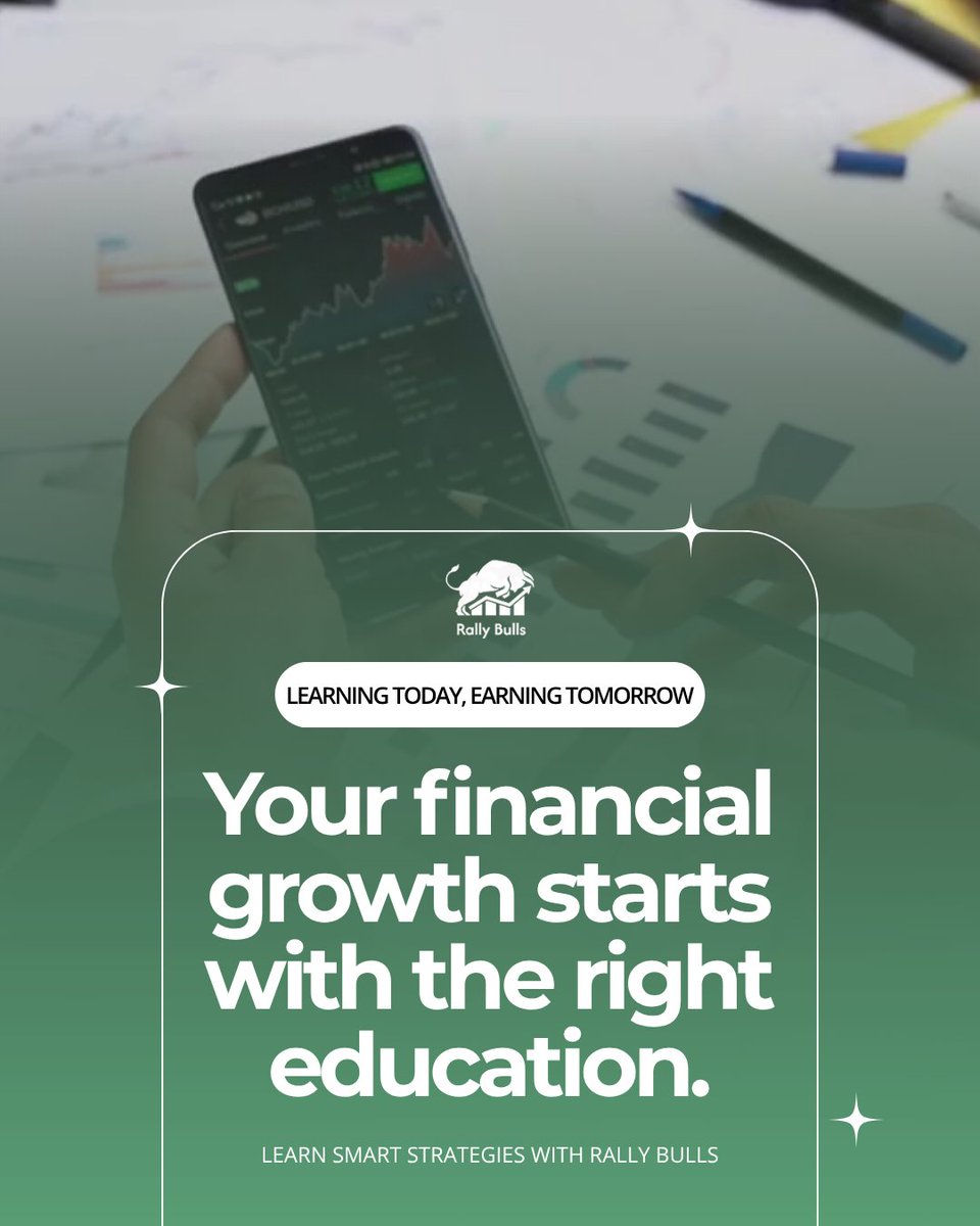 rallybulls_'s tweet image. Your financial growth starts with the right education. 
📚💡 Learn smart strategies, practice risk-free with paper trading, and watch your skills grow with Rally Bulls. 🚀

#FinancialEducation #LearnToTrade #AIInTrading #PaperTrading #FinancialGrowth #StockMarketEducation #Stock
