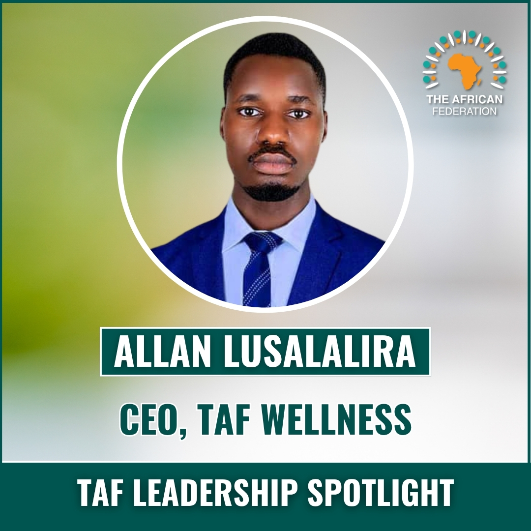 Allan Lusalalira from #Uganda is the CEO for TAF Wellness. He is a fourth-year medical student at #Kampala International University and also the CEO of Save Africa Mission Uganda. Allan is driven by a passion for unity &amp; a commitment to alleviating suffering.