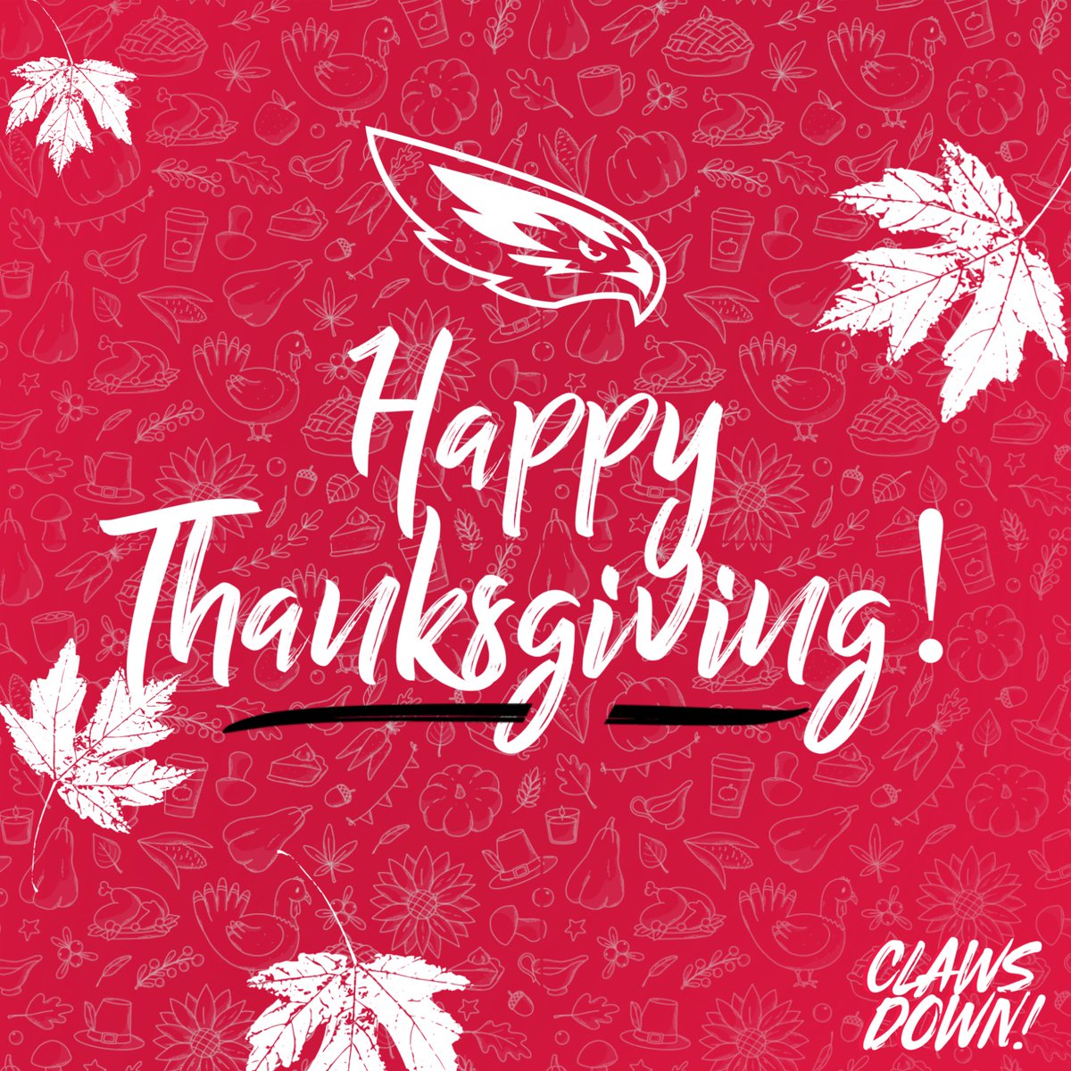 𝐇𝐚𝐩𝐩𝐲 𝐓𝐡𝐚𝐧𝐤𝐬𝐠𝐢𝐯𝐢𝐧𝐠, 𝐇𝐚𝐰𝐤𝐬! 🦃

We are thankful for all of you!

#ClawsDown | 🔴⚫️⚪️