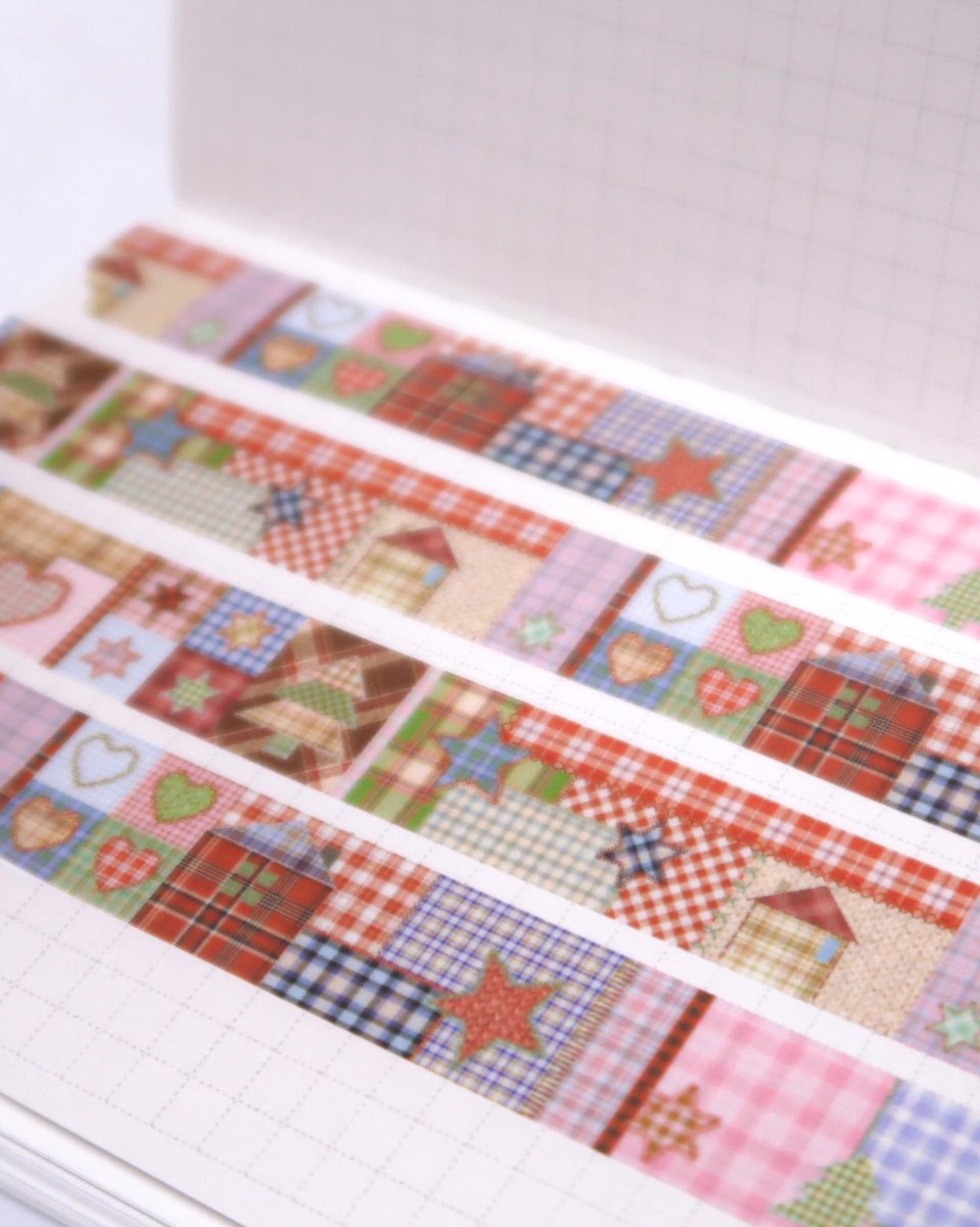 pearlybutton's tweet image. 겨울 패치워크 마테 ❄️🧶
15mm*10m