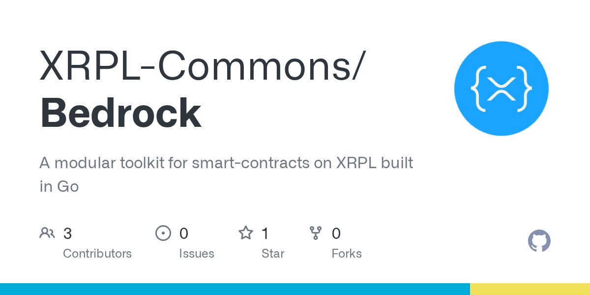 👏 Shoutout to <a href="/ElJamondElMundo/">Jamoneau {X}💍✍️</a> and <a href="/romthpt/">romthpt</a> for the the release of Bedrock: github.com/XRPL-Commons/B…