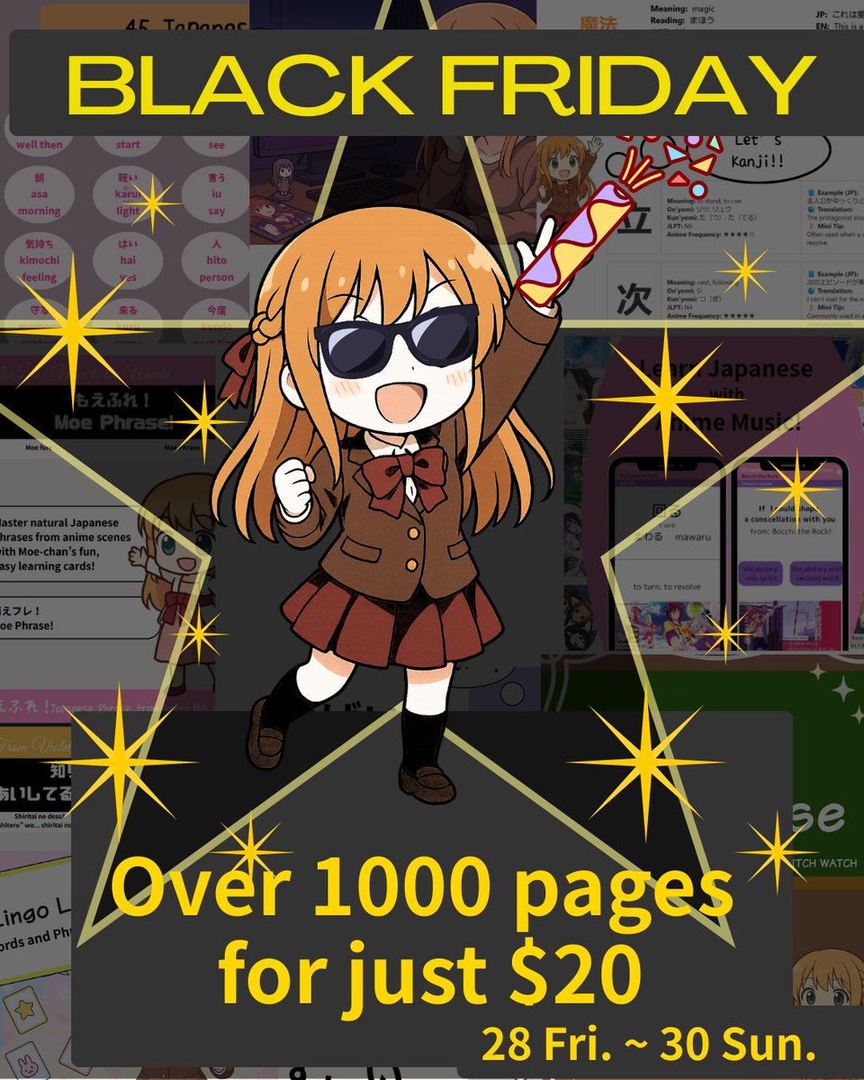 moe_moelab's tweet image. Finally… ✨

Black Friday starts tomorrow! 🖤
Over 1000 pages of MoeLab original materials
will be available in one special bundle! 📘💫

Reply or DM if you’re interested — samples available on request