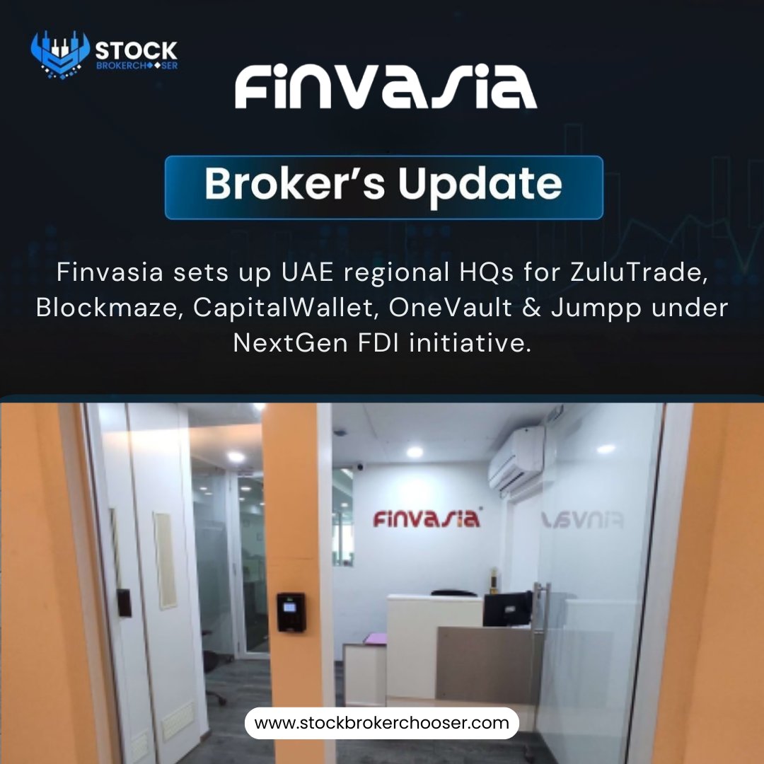ChooserStock's tweet image. 🌍 Finvasia Expands to the UAE! 🚀
Five brands - including ZuluTrade and CapitalWallet - are setting up regional HQs under the UAE’s NextGen FDI initiative, strengthening its role as a global fintech hub. ⚡
#Finvasia #UAEExpansion #FintechNews