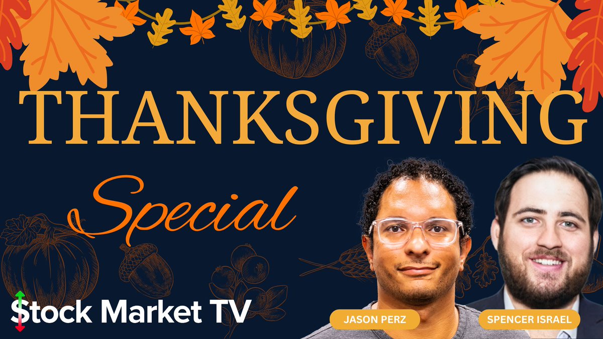 🦃We're going live for a special Thanksgiving stream.

<a href="/SJisrael/">Spencer Israel</a> <a href="/JasonP138/">Against All Odds Research</a> <a href="/sam_gatlin/">Sam Gatlin</a> 

Tune in live at 9 am ET. 

▶️youtube.com/watch?v=-3A_uK…