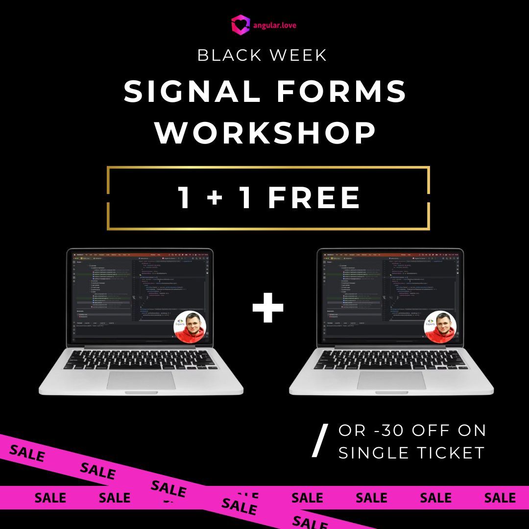 AngularLovePL's tweet image. Hey! Only less than 3 days left on the promo for the #SignalForms Workshop ⏰

💡 Yes, Signal Forms aren’t stable yet, but once they are, you’ll want to be the person who already knows their fundamentals. 

This workshop gives you that head start at a price that won’t be offered…