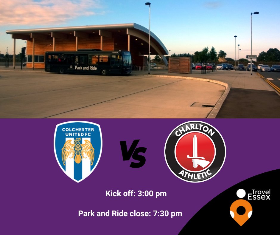 TravelEssexNews's tweet image. 🏟️Matchday parking at Colchester United
⚽Saturday&apos;s game: Colchester United vs Charlton
🕢Kick-off: 3:00pm
🚪Site closes: 7:30pm

🅿️Park at Colchester Park &amp;amp; Ride, pay quickly and easily with the Mobon app. Come on #ColU

📲 Download Mobon and sort your parking in seconds.