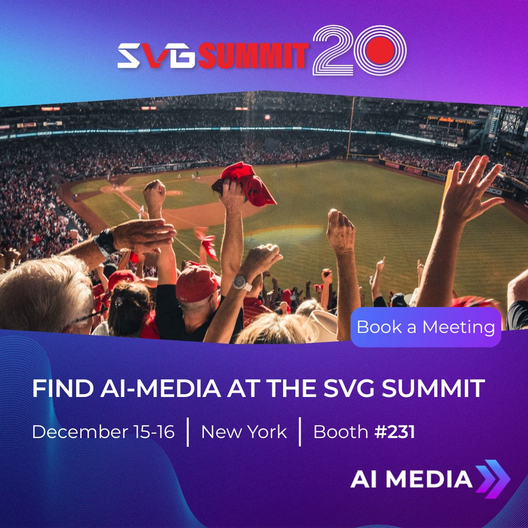 accessinclusion's tweet image. Back at SVG Summit 2025! 🎉

Visit Booth #231 to see LEXI Voice &amp;amp; LEXI Text - AI-powered captioning &amp;amp; live translation for sports. 🌍✨

Let’s talk 2026 broadcast goals 👉: hubs.ly/Q03VVdGh0