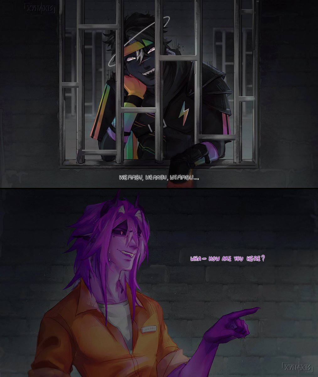 unexpected visitor.

#unstableuniverse #SpokeIsHerefanart #wemmbufanart