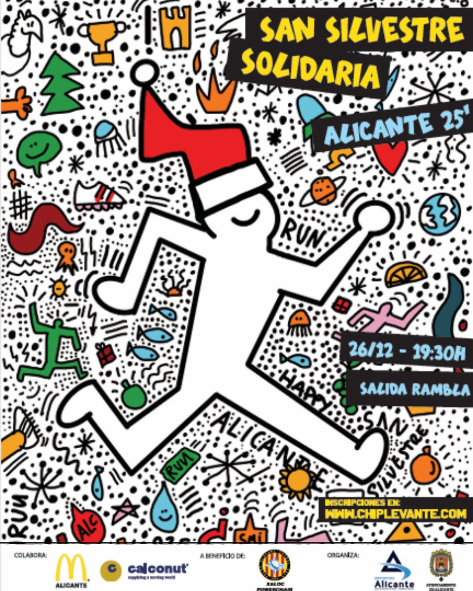 🎅✨ La San Silvestre de Alicante 2025 ya calienta motores.
El 26 de diciembre, a las 19:30 h, volveremos a correr 3 km por las calles del centro con salida y meta en la Rambla.

Esta edición apoyará al Club Xaloc Powerchair.
¡Alicante, prepara el disfraz y las zapatillas! 👟🎄