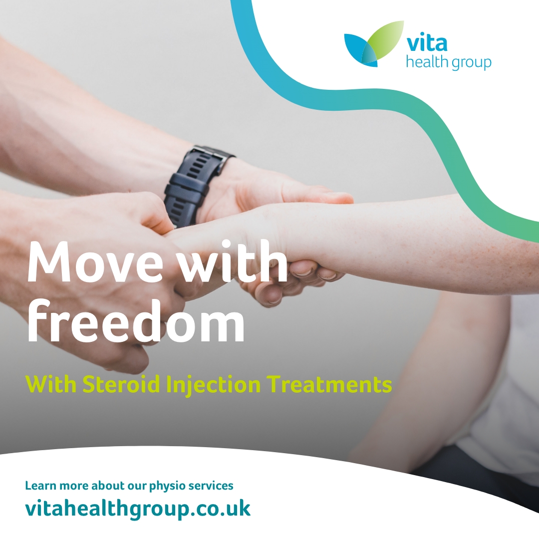 vitahealthuk's tweet image. Whether you&apos;re struggling with joint pain or seeking relief from arthritis, our steroid injections at Vita can help you on your journey towards rehabilitation.

Find out more: tinyurl.com/3cft2ejh

#steroidinjections #antiinflammatory #jointpain #arthritis #rehabilitation