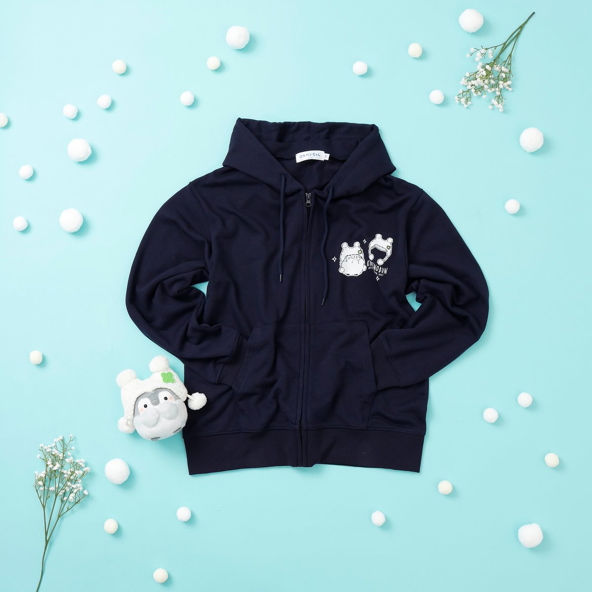 koupenchan_h_s's tweet image. 🍀予告🍀

#コウペンちゃん
ZIPパーカー わた雪ぽんぽん ネイビー（M/L）
各5,390円(税込)
発売✨

両面コウペンちゃん！
ふわりとまとう、冬のお気に入り❄️
冬にぴったりのほっとする一着です🍀

発売日：11/28(金)11時～
🛒tinyurl.com/yettcfmb
#はなまるストア