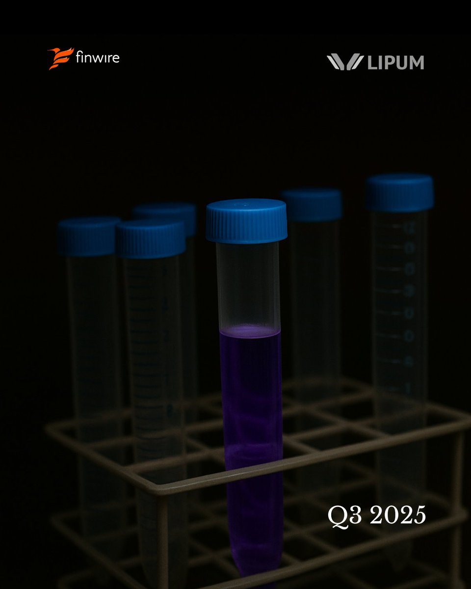 Idag presenterade LIPUM AB sin rapport för det tredje kvartalet 2025.

Se presentationen här: youtube.com/live/_3ecJMq-v…