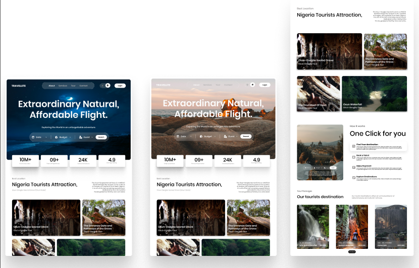 Jeremiah_Temi's tweet photo. 🚀 Just designed a clean, modern travel landing page—built to inspire adventure with smooth UX, bold visuals, and easy navigation! ✈️🌍
💡 Why great UX matters:
• Users explore more when the interface feels effortless
• Beautiful visuals build trust instantly
• Clear structure https://t.co/IniqQdCxv6
