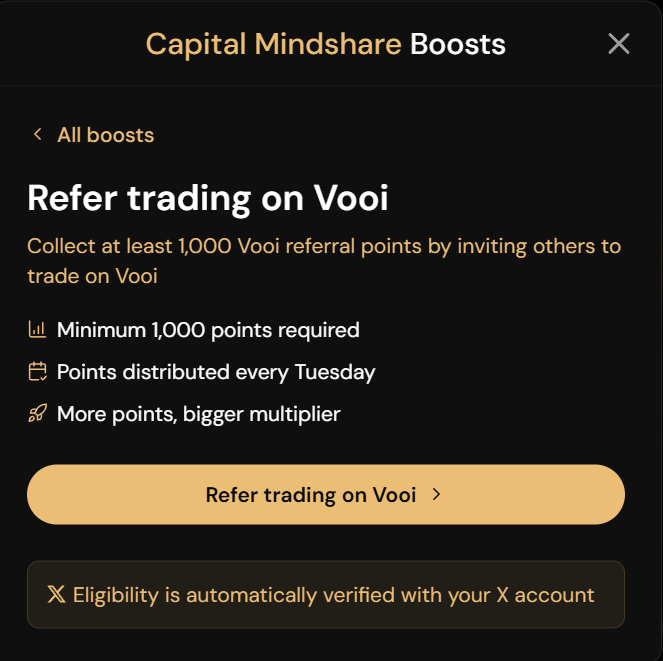 Zephyroxweb3's tweet image. we’re entering the final stretch of the vooi campaign before TGE.

if you’re in the @cookiedotfun  x @vooi_io campaign, double check that your X account is connected, that’s how your capital mindshare boost and referrals get counted.

vooi also released its full whitepaper and…