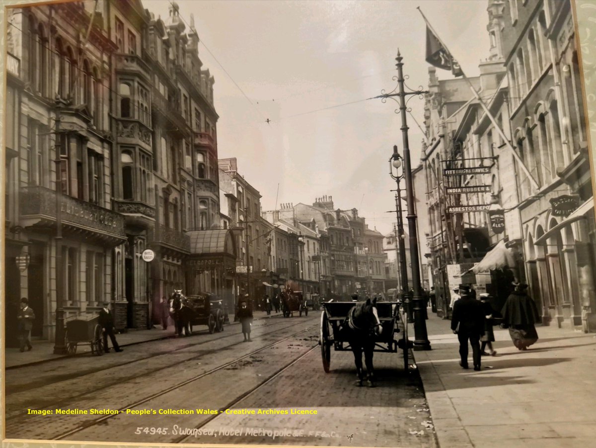 27th November 1900 - The Daily News reported on Swansea’s shop assistants who gathered outside the  Metropole to demonstrate against employers who “held aloof” from the early  closing agreement to close at 7.00pm Mon - Wed, 1.00pm on Thurs, 8:00pm on Fri, and 10.00pm on Saturday.