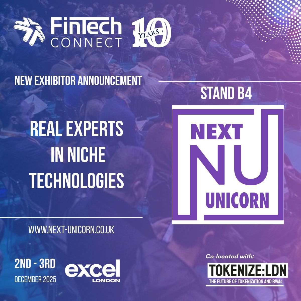 fintech_connect's tweet image. Welcome Next Unicorn to FinTech Connect 2025!

Next Unicorn delivers smart software and cloud transformation solutions that help organisations innovate faster and scale with confidence.

See their tech in action at Stand B4.

#FinTechConnect #NextUnicorn #DigitalTransformation