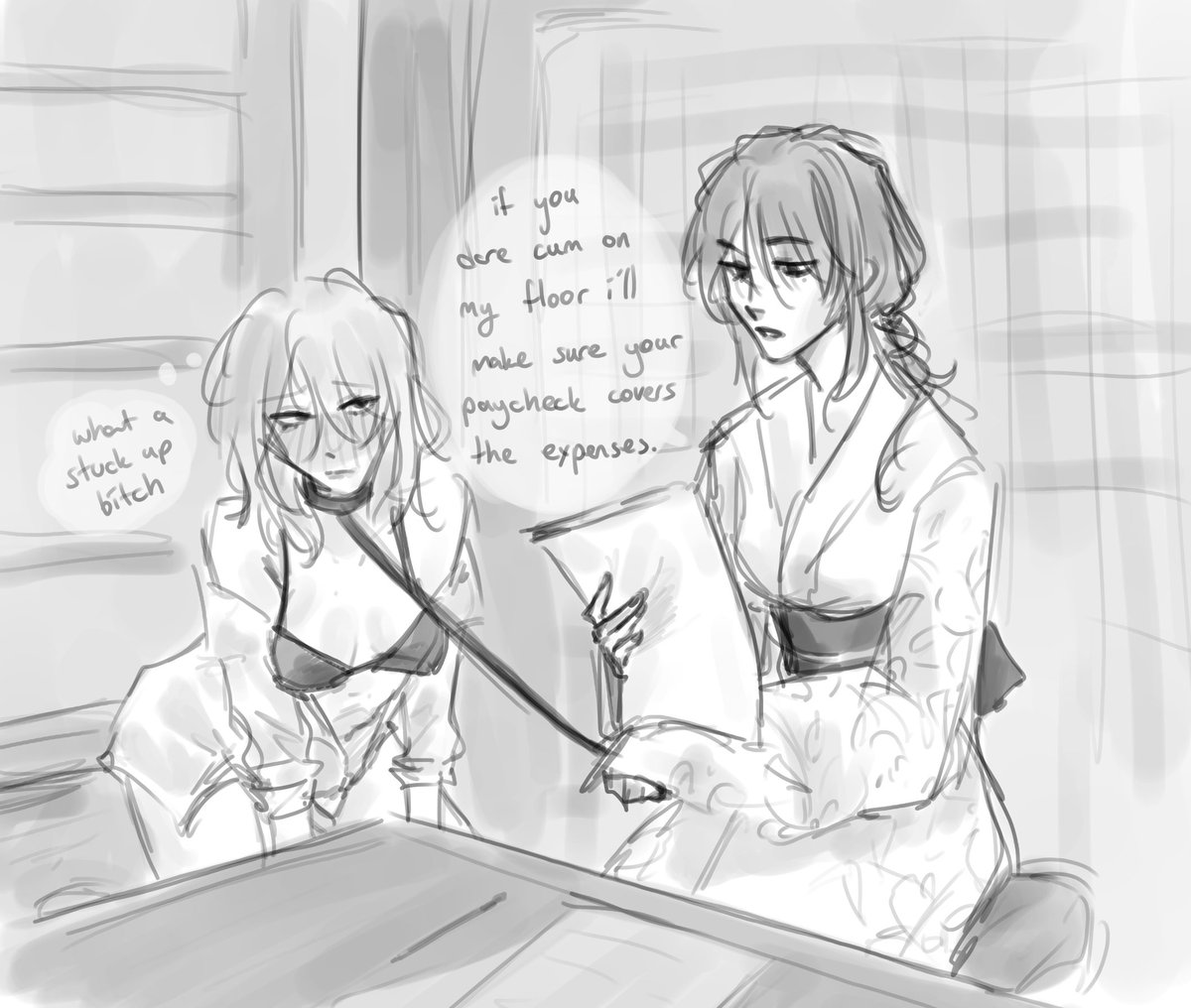 ukeatsu's tweet image. What is workplace yuri if not a humiliation ritual