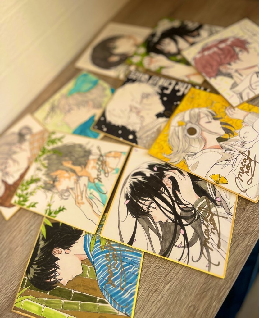 3/3) その他お知らせ サイン入りミニ色紙につきましては29日(土)の個展