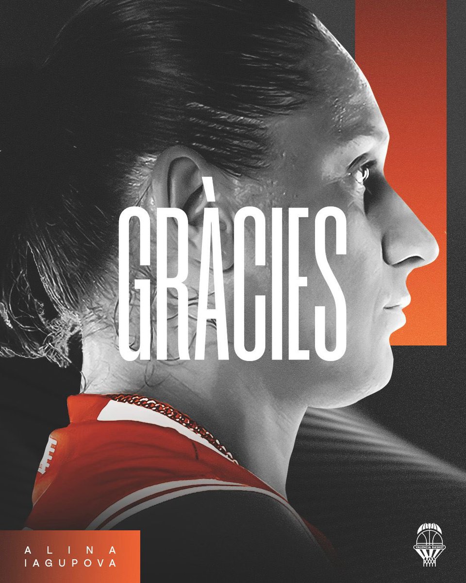 🍊 OFICIAL | Alina Iagupova deja de ser jugadora de <a href="/valenciabasket/">Valencia Basket Club</a>

❌ Jugadora y club acuerdan una rescisión de mutuo acuerdo

🏀 Se marcha tras 86 partidos

🥺 Noticia triste para la afición taronja
