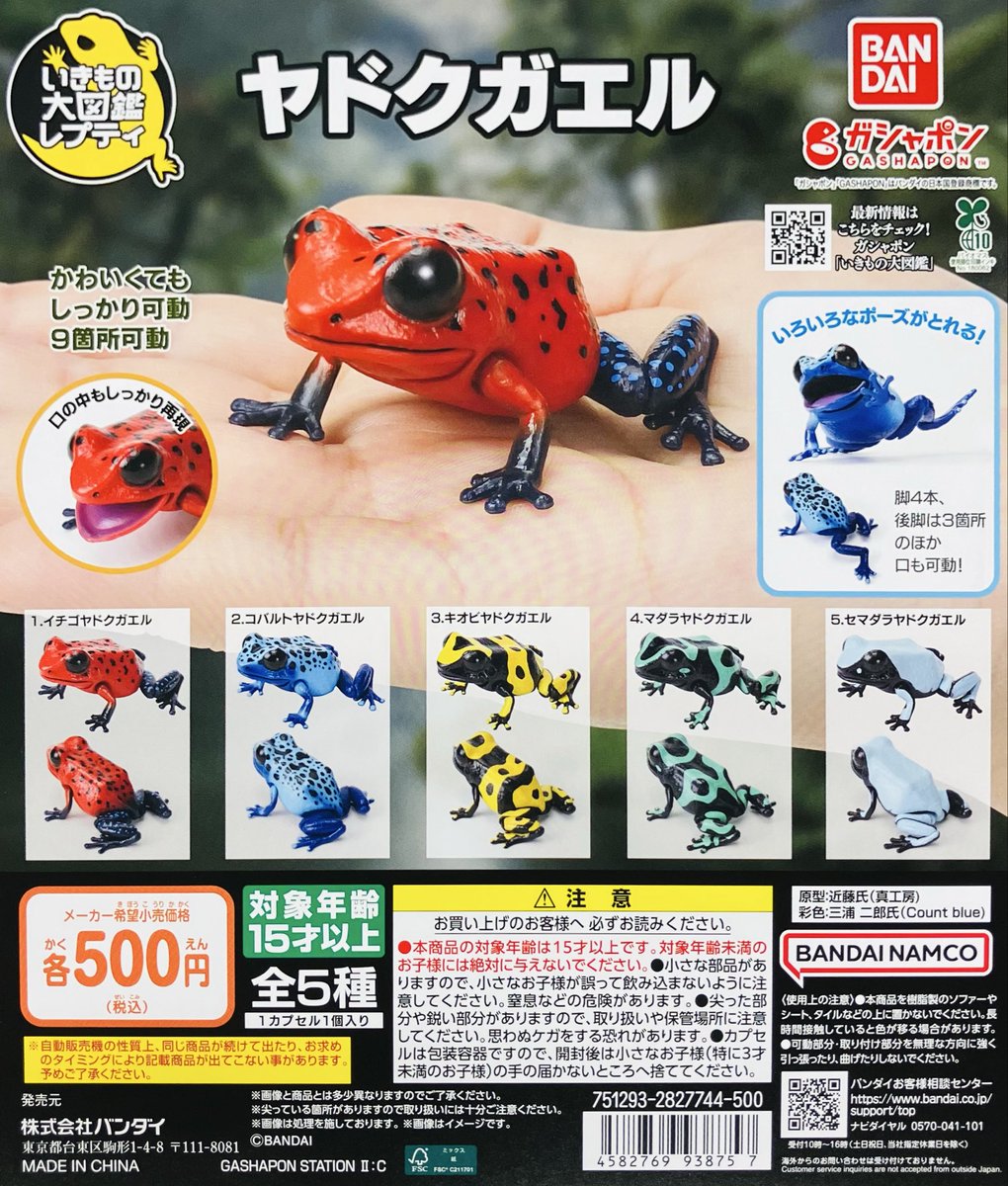 新商品入荷情報】 ・いきもの大図鑑レプティ ヤドクガエル （500円