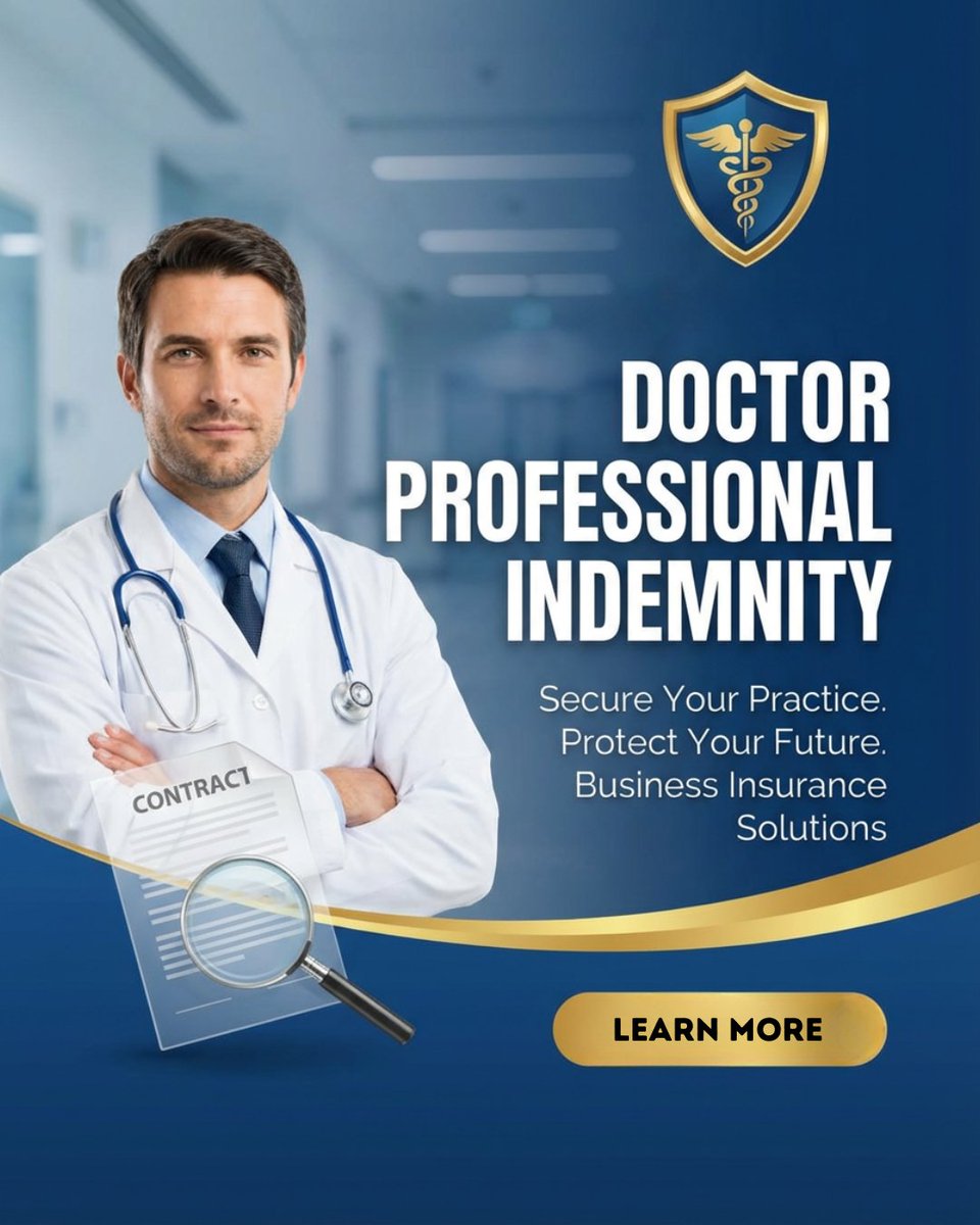krishu856's tweet image. Essential Protection for Doctors.

Secure your practice and future! Professional Indemnity Insurance shields you from legal and financial risks. Don't practice without it.

Link: investkraft.com/business-insur…

#DoctorInsurance #PII #MedicalSafety #SecurePractice