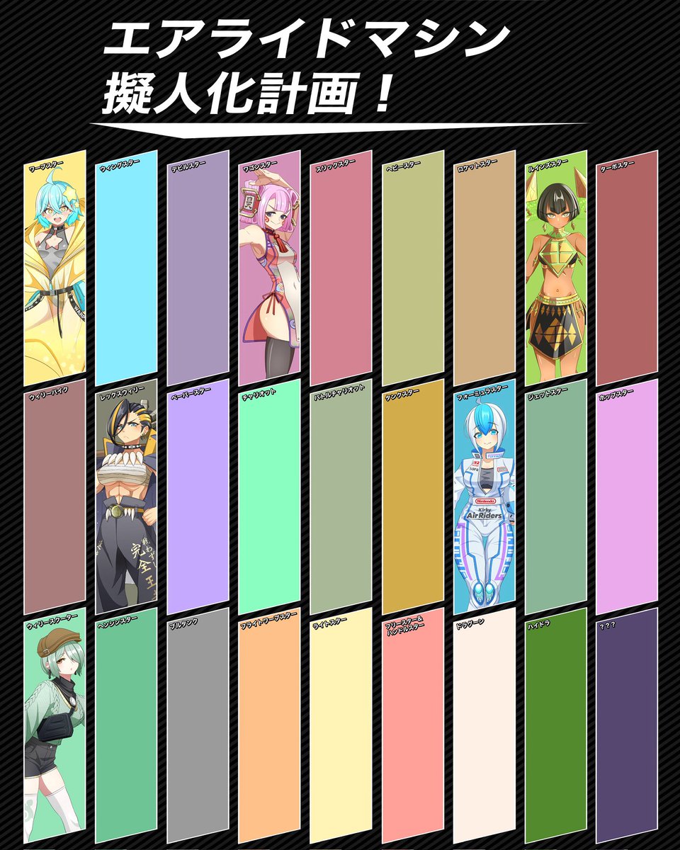 ああ〜クリアチェッカーの音ぉ〜（ﾀﾞｧﾝ！）
#エアライダー
#エアライドマシン擬人化計画