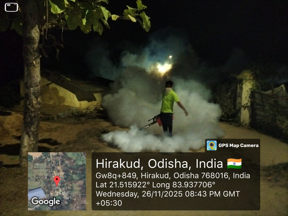 SMC_Sambalpur's tweet image. Extensive fogging activities were undertaken in Hirakud to curb mosquito density and protect community health.
#SwachhBharat
#publichealthsambalpur 
#VectorControl