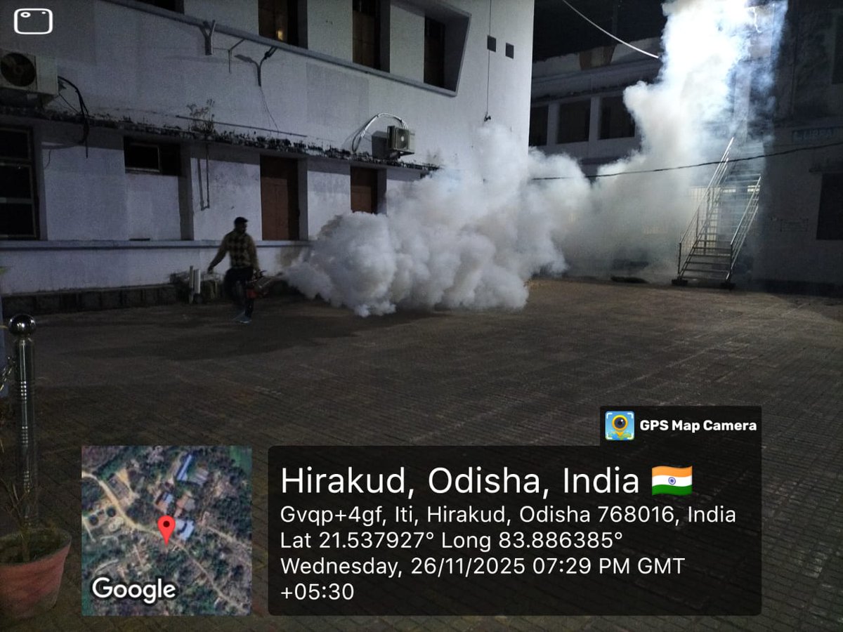 SMC_Sambalpur's tweet image. Extensive fogging activities were undertaken in Hirakud to curb mosquito density and protect community health.
#SwachhBharat
#publichealthsambalpur 
#VectorControl