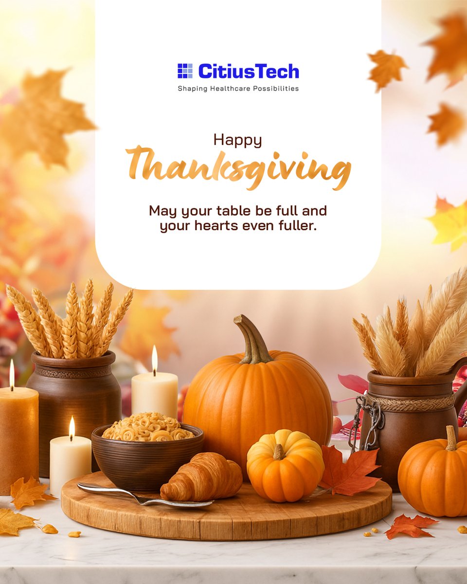 CitiusTech's tweet image. At CitiusTech, we are thankful for the incredible clients, partners, and CTzens who inspire us every day to advance healthcare and life sciences through technology and innovation.

#CTzensThanksgiving2025
