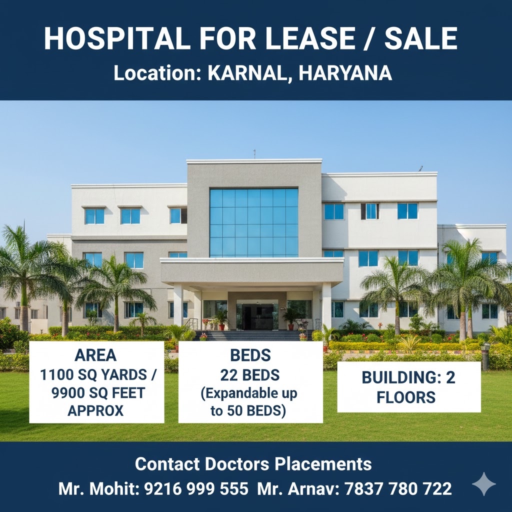 DocPlacements's tweet image. Hospital for Lease / Sale - Location Karnal Haryana

AREA             : 1100 SQ YARDS APPROX 9500 AQ FOOTS
BEDS             : 22 BEDS EXPANDABLE UPTO 50 BEDS

BUILDING (2 FLOORS)

BASEMENT APPROX 500 YARDS / 4500 SQ FOOTS