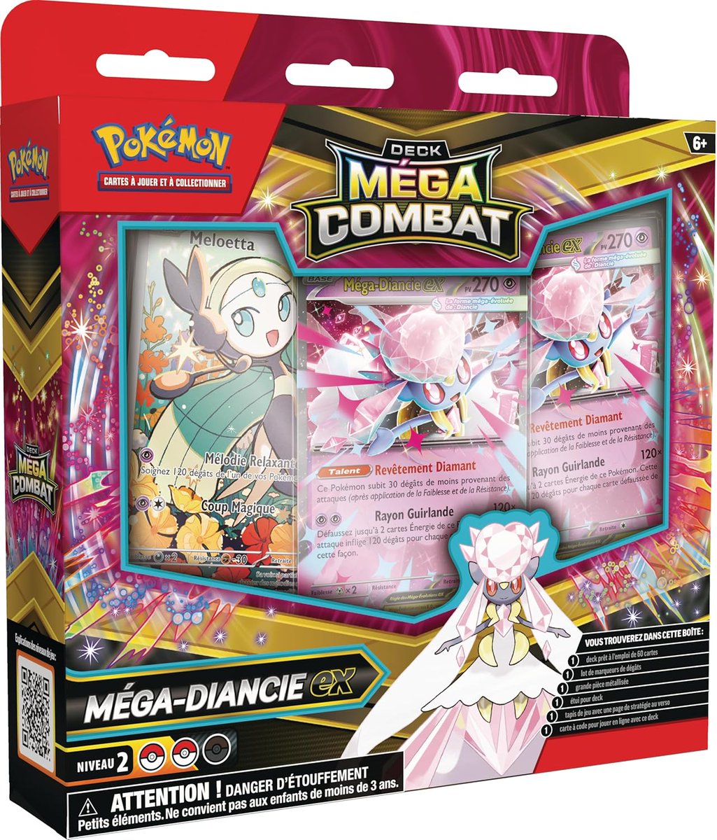 le_crocodeal's tweet image. Alerte #Pokémon : le Deck Pokémon Méga Combat - Méga Diancie est disponible sur Amazon à 19,99€ au besoin !

🌸 Cliquez ici : amzn.to/4iyxP8f?176423… #publicité