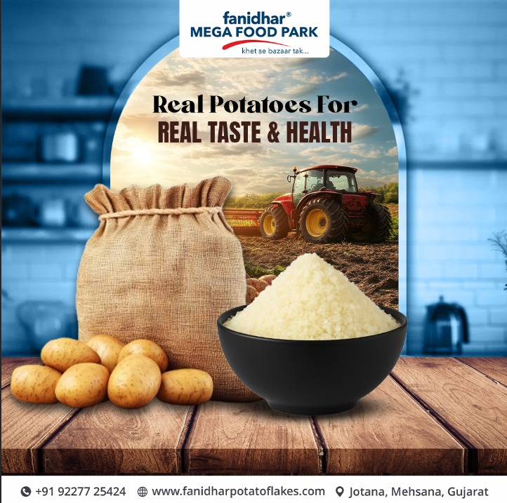 Fanidharmega's tweet photo. Pure potatoes. Clean processing. Consistent flakes—every batch, every time.

Trusted by leading food brands and manufacturers.
Need reliable potato flakes? Partner with us today!

#fanidharmegafoodpark #potatoflakes #mrflkos https://t.co/4L9zHaR62X