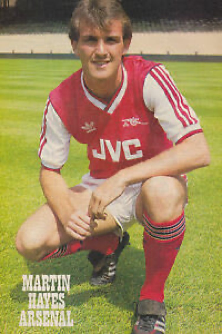 TheN5News's tweet image. 27 November 1984: Martin Hayes played his first game a friendly vs Australia at Highbury.  

He had joined  Arsenal as an apprentice in June 1982. He rose through the Club&apos;s youth ranks and made his league debut in November 1985 against Oxford United.

@Arsenal