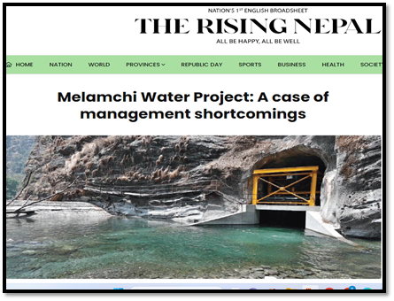 The troubled Melamchi Water Supply Project, backed by China, highlights the risks of relying on foreign funding. Delays and cost overruns call for a reassessment of our infrastructure strategies. China Destroying Nepal