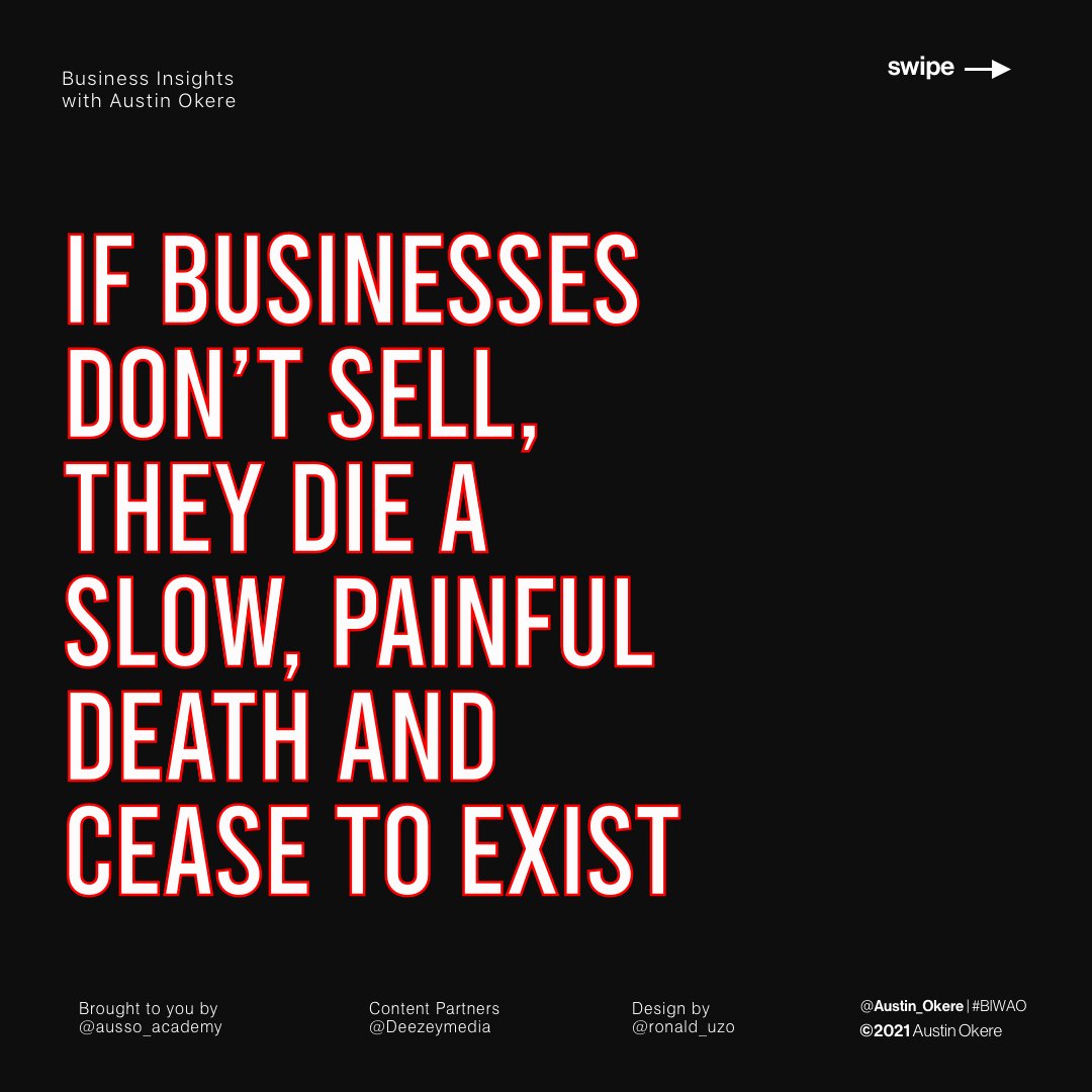 austin_okere's tweet image. &quot;Organisations need to have a clear approach to sales that works. To make a sale, you must prepare clearly and meticulously...&quot;
-
Here is a visual recap of my thoughts on &quot;the implication of sales in business.&quot;
What do you think?
#Entrepreurship