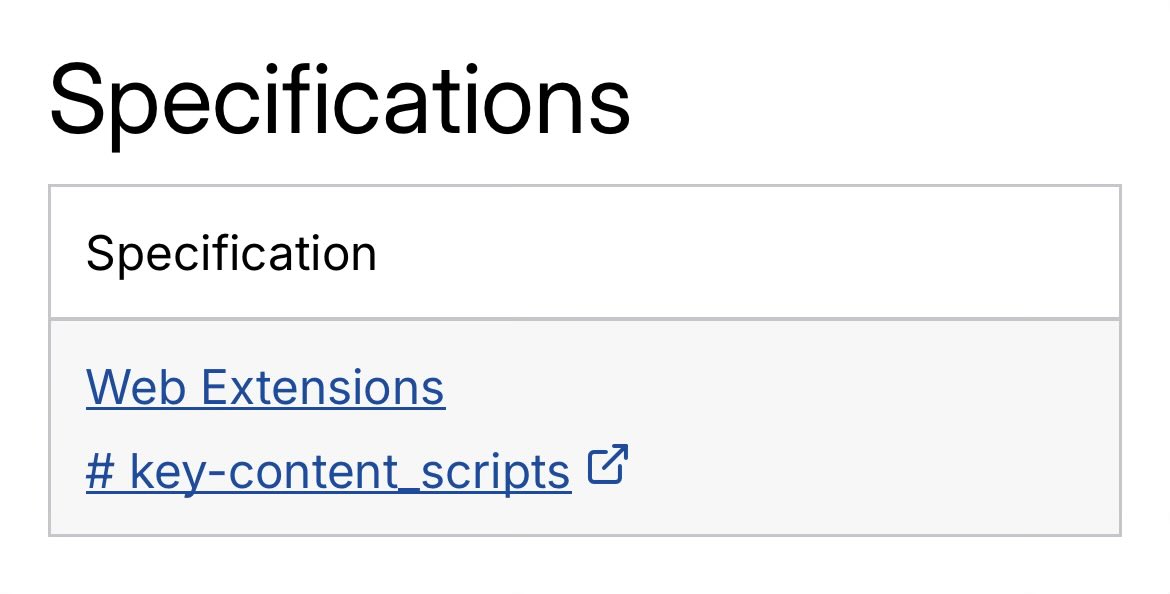 For the first time, the Web Extensions specification is linked on MDN! As we start building it out, I’m excited to see this more 🙂 

developer.mozilla.org/en-US/docs/Moz…