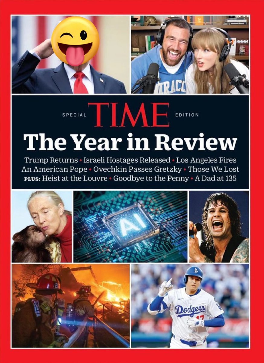 swifferupdates's tweet image. 🎙️| Taylor and Travis on ‘New Heights’ are featured on the cover of TIME’s “The Year in Review” 2025 special-edition magazine which includes the most impactful moments of the year!