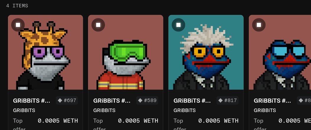 MojitoRisin's tweet image. Truly delighted to get myself a small frog flock created by one of the Ribbit Hole legends @SPYR0_Crypto 🐸 Gonna be hunting for those rare ones, get yours at transient.xyz/mint/gribbits