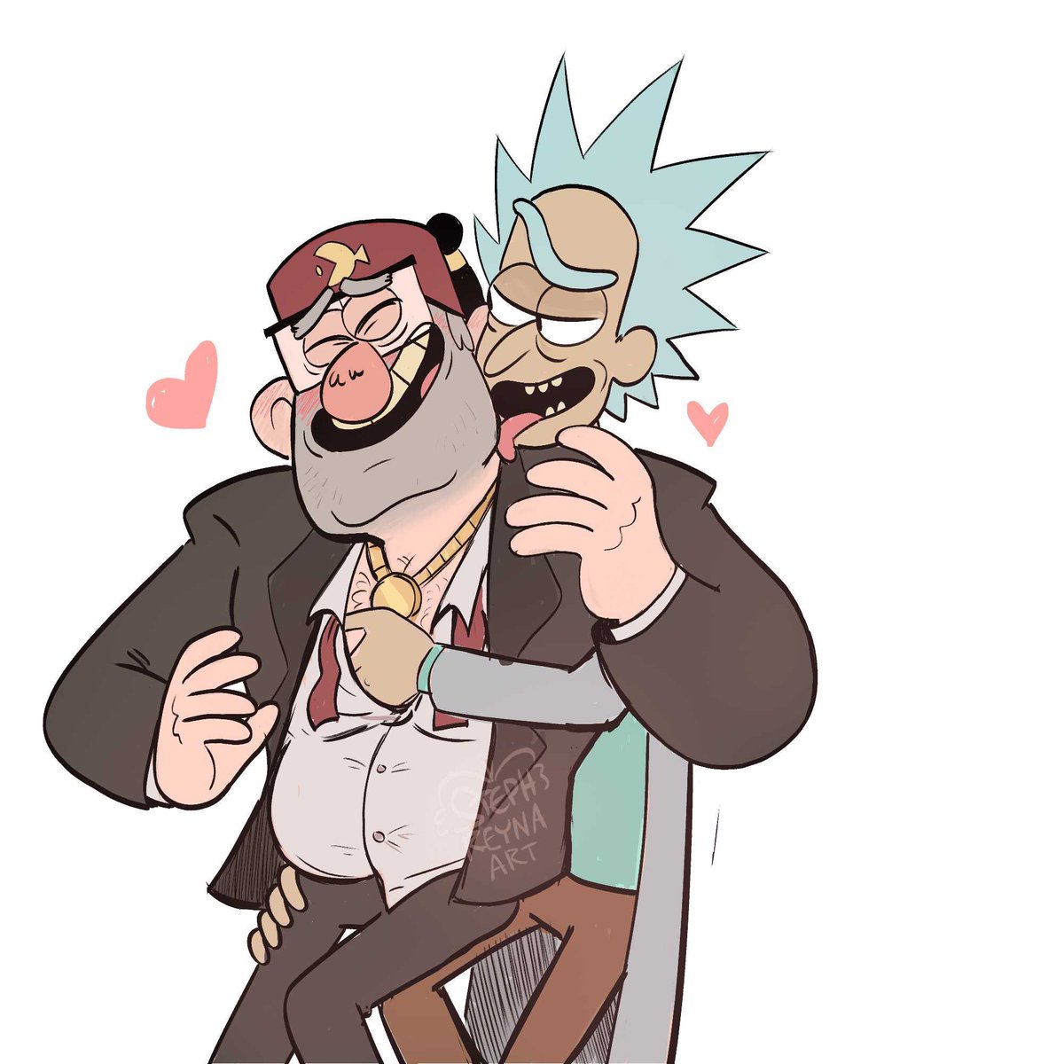 StephReynaArt's tweet image. Behold my favorite crossover ship

#stanchez #stanleypines #ricksanchez #Fanart #oldmanyaoi
