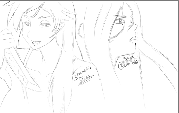 bean8Q's tweet image. Blood+ #sketches