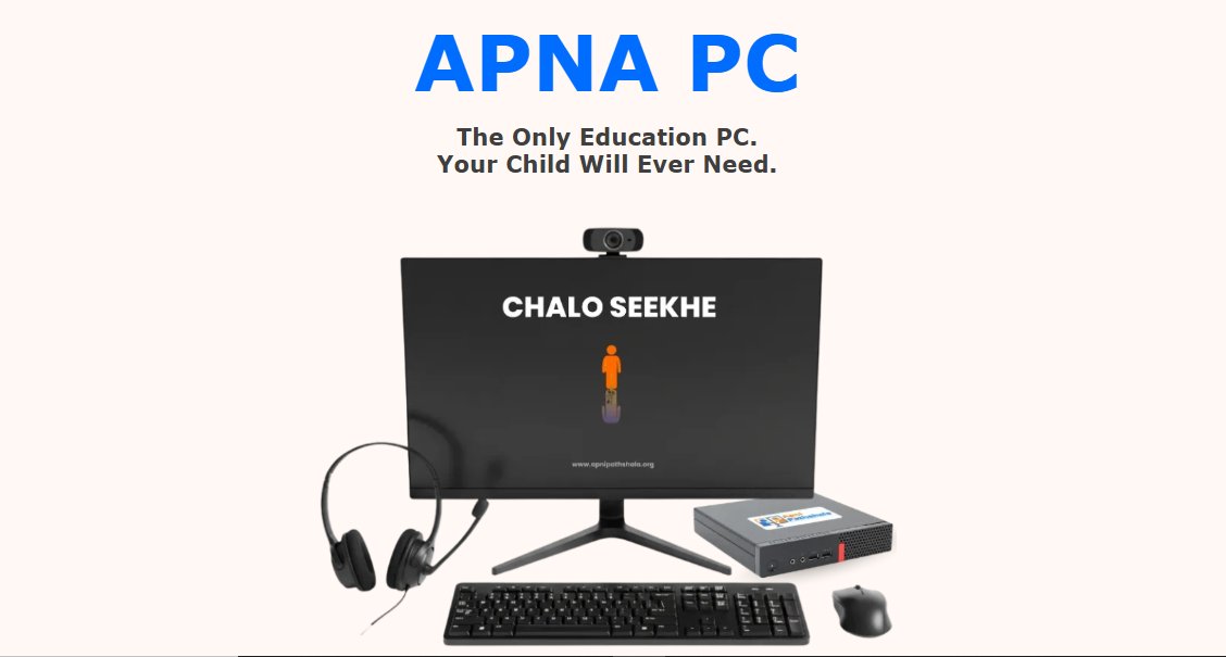 apnipathshala_'s tweet image. Looking for a safe study computer for your child? 
Apna PC is specifically designed for learning with a clean screen and secure setup. 
Give your child their first educational PC and start their digital journey the right way.

  Visit: apnapc.com
#ApniPathshala…