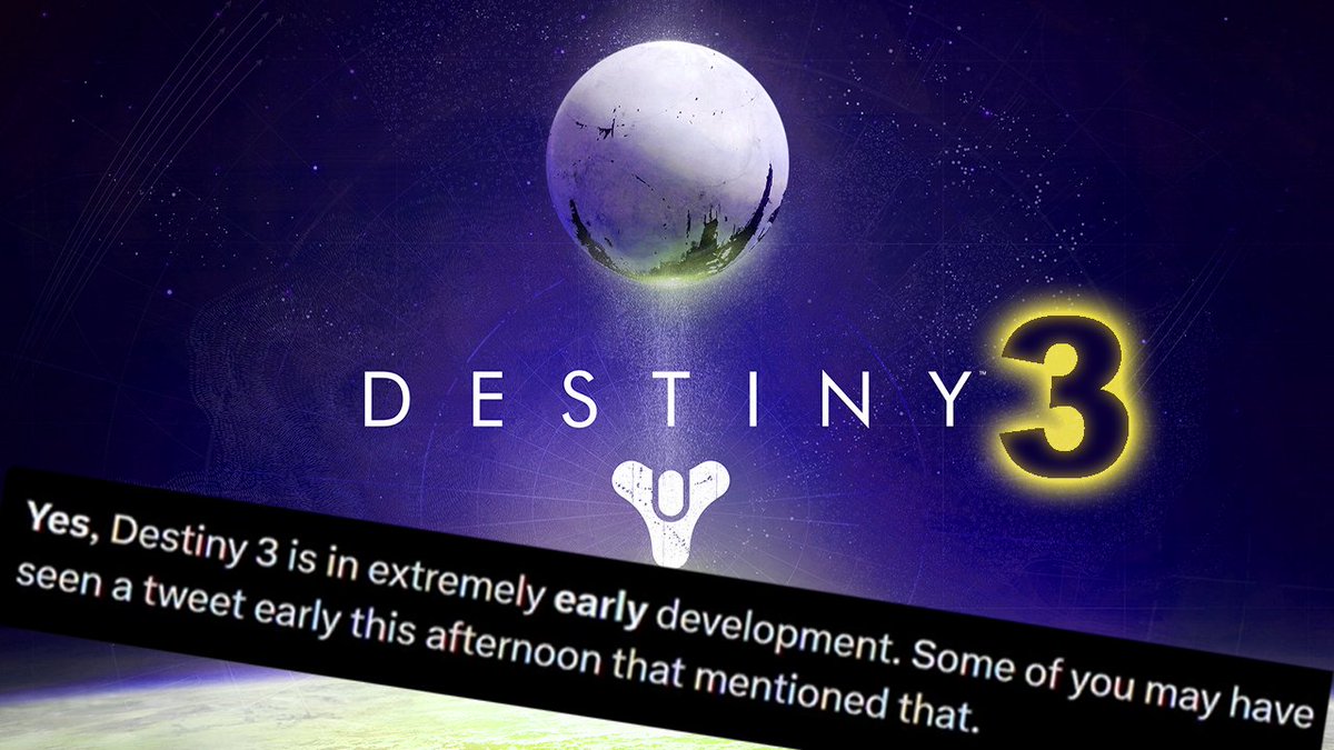 Destiny 3 und Destiny Classic in Entwicklung!? 

Video⬇️⬇️⬇️
youtu.be/eoXQZ9Jfklo

#Destiny2 #Bungie #d2 #destiny3 #d3 #Destiny