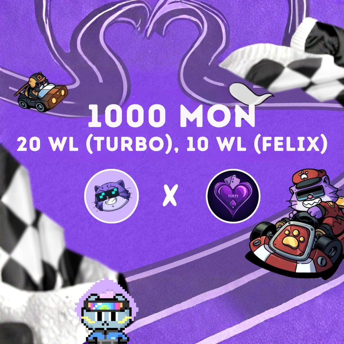 Gmonad Legends! 🔥 FELIX x TURBO POKER TOUR 🔥

Talentum × <a href="/nad_poker/">NadPoker</a> - heads-up only, pure hardcore!

🕒 3PM UTC | NOV 27

💰 1000 $MON prize pool
🎟 20 WL Turbo NFT
🎟 10 WL Felix

Registration is LIVE 👇
nadpoker.xyz/tournament/cmi…