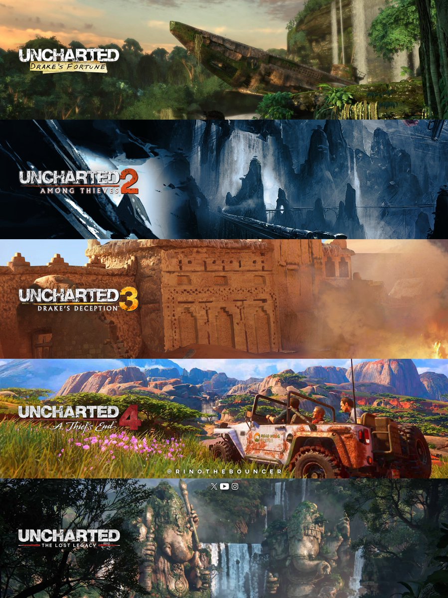 What Uncharted had the best world?🚀

✅Uncharted: Drake’s Fortune
✅Uncharted 2: Among Thieves
✅Uncharted 3: Drake’s Deception
✅Uncharted 4: A Thief’s End
✅Uncharted: The Lost Legacy

Let’s go!😎