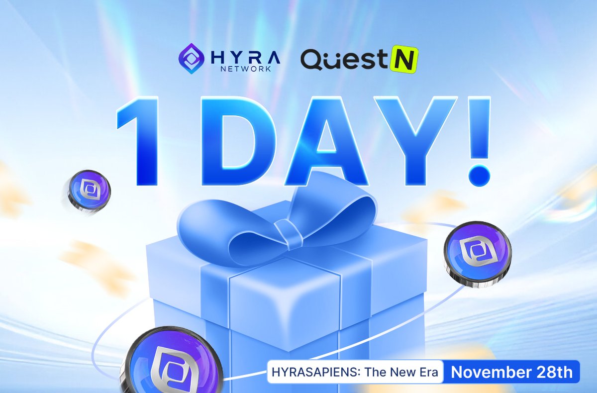 hyranetwork's tweet image. ⏳ LAST 24 HOURS ~ FINAL CALL, HYRASAPIENS!

The New Era campaign closes tomorrow… and this is your last chance to jump in.

Finish quests → Earn XP → Unlock roles → Get your share of $100.

If you haven&apos;t joined → don’t miss out.
If you already joined → push harder. Top…