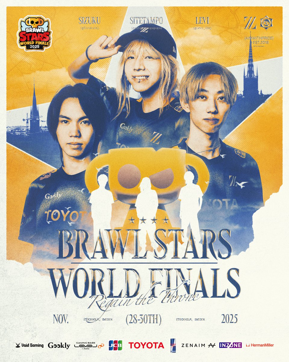 AIMWITHPRIDE's tweet image. ⚡Brawl Stars World Finals 2025

🇯🇵11/28(Fri) ~ 11/30(Sun)

Watch us rise to the throne🏆
舞台は整った、世界王座を奪還する時が来た。

📺event.supercell.com/brawlstars/jp/

📝zetadi.vision/43Sjttj

#ZETAWIN #BrawlStars #BSWF25 #BSC25