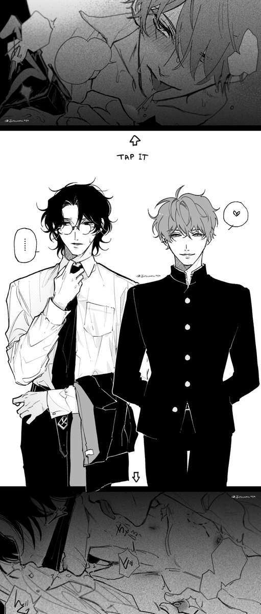 Jiyouonnu_982's tweet photo. 🐍👓
※タップ推奨

#創作BL #射干玉の夢 https://t.co/bm65TIGIoW