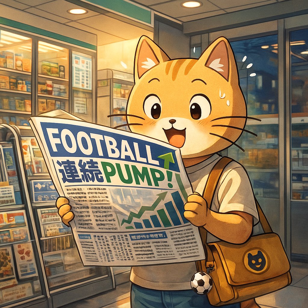 WorldCat_JP's tweet photo. $football の勢いを見ると、なんだか自分のことみたいに嬉しくなる。家族だもんね😺⚽

#WorldCat #Football #CryptoJP #WorldCatFamily #SupportEachOther https://t.co/AcFS40oI6T