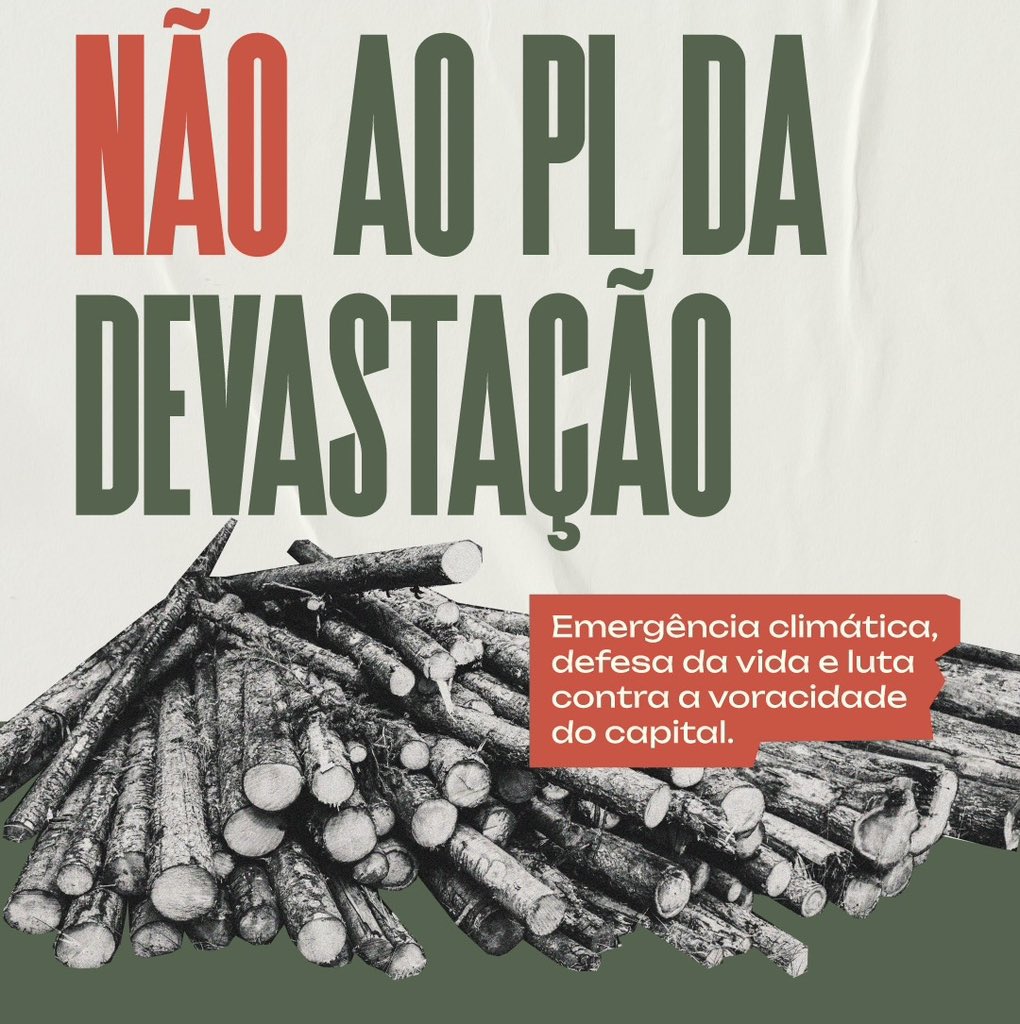 CONGRESSO DA MORTE
PL DA DEVASTAÇÃO NÃO

A votação começa às 10 horas, daqui a pouco. Bora pra cima!